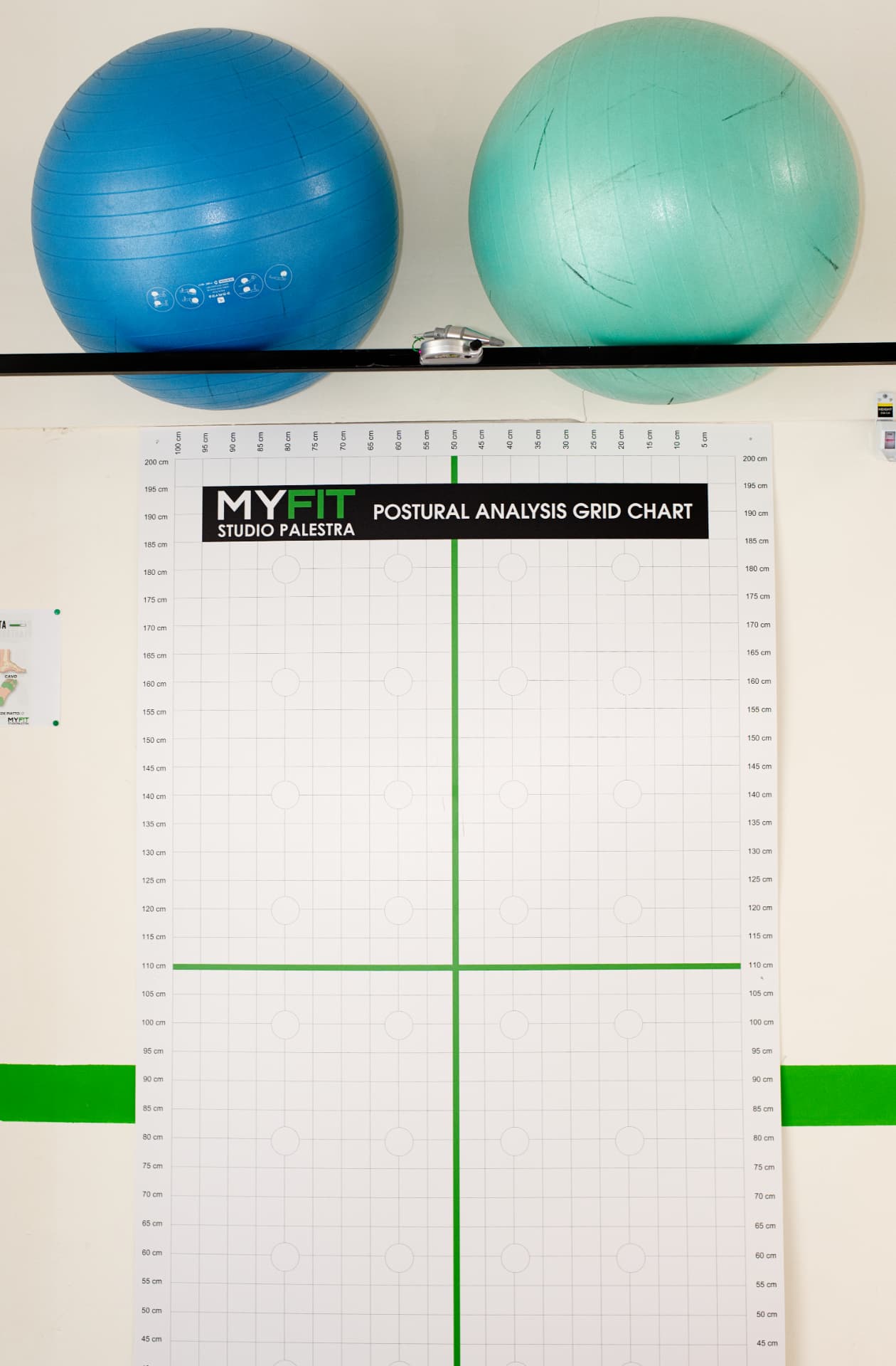 Postural analysis grid chart MYFIT per la valutazione posturale